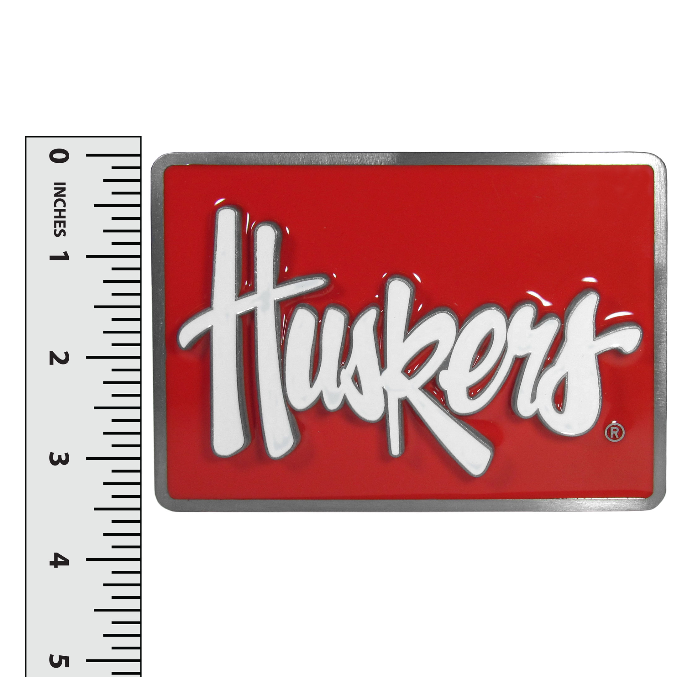 Nebraska Cornhusker Trailer Hitch Cover Heavy Duty Metal Class II & III 