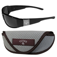 Texas A & M Aggies Chrome Wrap Sunglasses and Sports Case
