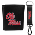 Mississippi Rebels Tri-fold Wallet & Strap Key Chain