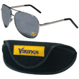 Minnesota Vikings Aviator Sunglasses and Sports Case