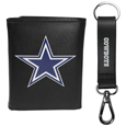 Dallas Cowboys Tri-fold Wallet & Strap Key Chain