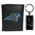 Carolina Panthers Tri-fold Wallet & Multitool Key Chain, Black